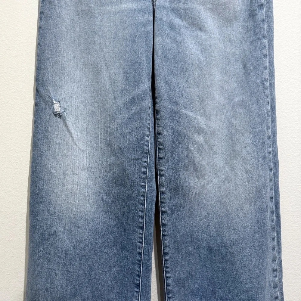 Daze Hug Wide Leg Raw Hem Jeans Size 28 - Picture 5 of 8